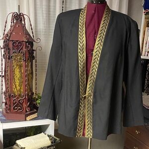 Black Jacket with Gold Trim